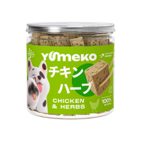 YUMEKO сублимированное лакомство для кошек и собак. Курица с травами.